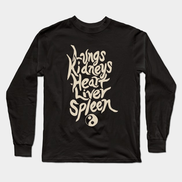 Five Major Organs Long Sleeve T-Shirt by hybridgothica